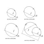 Ogledalo TO 150 BL-LED, SW, S (ALEXIS, GRACIE) 546510 - Slika 2