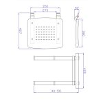 Sedište STK-N za tuš kabinu 573220 - Slika 2