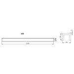 Postolje za tuš kabinu L210 black - Slika 2