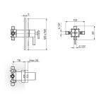 Termostatska uzidna baterija 2T31901 - Slika 2