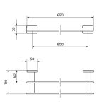 Držač PEŠKIRA 60 cm JQ902 - Slika 2