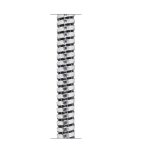 Tuš crevo 150 cm Spiroflex crno/hrom PGC150SP - Slika 2