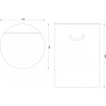 Bambus korpa za veš Fi40x60 C-07-530B - Slika 2