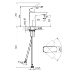 Baterija za lavabo Stolz 130101 - Slika 2