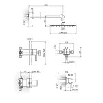 Termostatska uzidna baterija 2T31601 - Slika 2