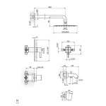 Termostatska uzidna baterija 2T31701 - Slika 2
