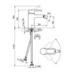 Baterija za bide B 2 JB39101 - Slika 2