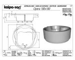 Masažna kada (bazen) Opera 180/M VITAL 571900 ugradna - Slika 2
