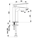 Herz Zen – Baterija za umivaonik u10 - 00077 - Slika 2
