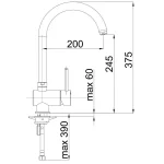 Herz Fresh - Baterija za sudoperu f21 - 00133 - Slika 2