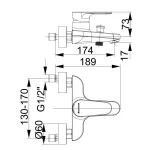 Herz Infinity – Baterija za kadu i30 - 00301 - Slika 2