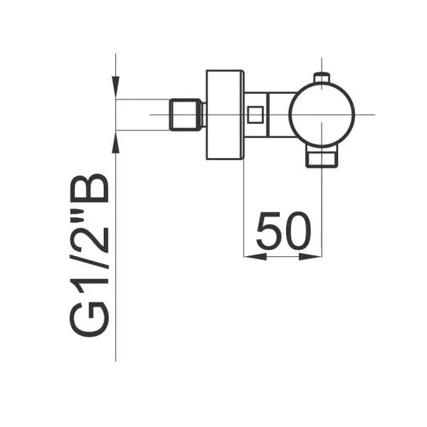 Herz Fresh – Termostatska baterija za tuš kadu f40 - 00440 - Slika 2