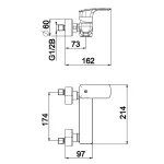 Herz Elite – Baterija za tuš kadu e40 - 00485 - Slika 2