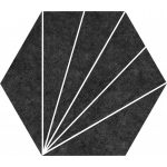 Aster Nero Hexagonal 22x25