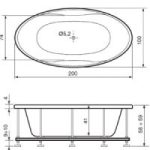 Kada Magnolija, Hidroaero 200x100x62 - Slika 2