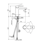 S/2 baterija za lavabo 230101 - Slika 2