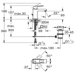 Grohe - za umivaonik 1/2" S-size OHM Eurocube  23127DC0 - Slika 2