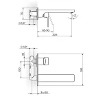 S/2 baterija za lavabo 231401 - Slika 2