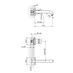 S/2 baterija za lavabo 231402 - Slika 2