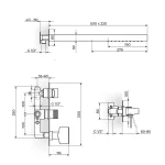 S/2 baterija za tuš kadu 231609 - Slika 2