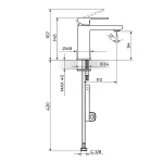 Baterija za lavabo - hladna voda 254101B - Slika 2