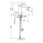 Baterija za lavabo - hladna voda 254101G - Slika 2
