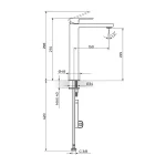 Baterija za lavabo L - hladna voda 254109B - Slika 2
