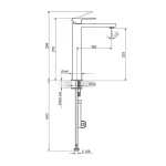 Baterija za lavabo L - hladna voda 254109G - Slika 2