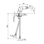 Baterija za bide KERAMIC KK29101 - Slika 2
