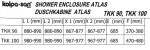 Tuš kabina ATLAS 90x90 90/K BRILL 560200 - Slika 3