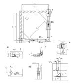 Tuš kabina ATLAS 90x90 90/K BRILL 560200 - Slika 4