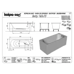 Kada Betty 160x70 ugradna 565430 - Slika 2