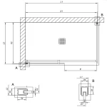 Tuš kabina WIN 140X80 -UNI B/1 CALYPSO 517670 - Slika 3