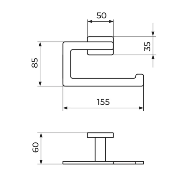 Držač WC papira QUADRO JQ909 - Slika 2