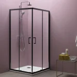 Tuš kabina 80x80 TKK 80/K QUAT ECO BLACK 515230