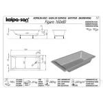 Figaro 160x80 ugradna 596090 - Slika 2