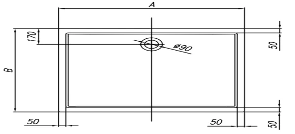 Tuš kada Flamenco 180x80 ugradna 782180 - Slika 4