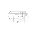 Kada Gloria, Desna, Hidroaero 170x70/76x61 - Slika 4