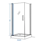 Tuš kabina Ideal 8003 80x80 LINNI - Slika 2