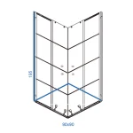 Tuš kabina Standard 80x80 LINNI - Slika 2