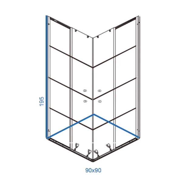 Tuš kabina Standard 80x80 LINNI - Slika 2