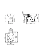 WC šolja baltik Ideal Standard Alpha T530801 - Slika 2