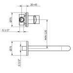 Uzidna baterija za lavabo DARK JD31401 - Slika 2
