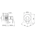 Baterija za tuš kadu MISTIQUE JM31801 - Slika 2