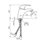 Baterija za lavabo NEXUS JN30101 - Slika 2