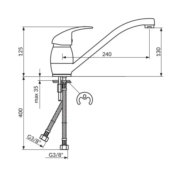 Baterija za sudoperu NEXUS JN38101 - Slika 2