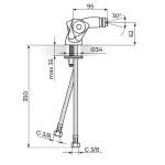 Baterija za bide KLASIK FUMME KF29101 - Slika 2
