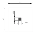 Tuš kada Lavolta 100x100 ugradna 561000 - Slika 3