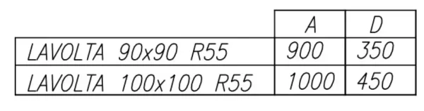 Tuš kada Lavolta R100 561330 - Slika 2