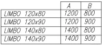 Tuš kada Limbo 140x90 LM Antracite 551230 - Slika 2